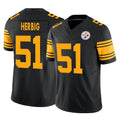 Rebec P.Steelers #51 Nick Herbig Player Black Limited 2nd Alternate Vapor F.U.S.E. Home Game Stitched Jerseys