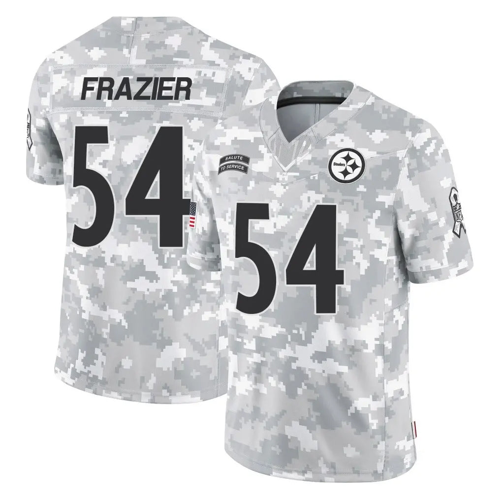 Rebec P.Steelers #54 Zach Frazier Player Arctic Camo Limited Salute To Service Home Game Stitched Jerseys