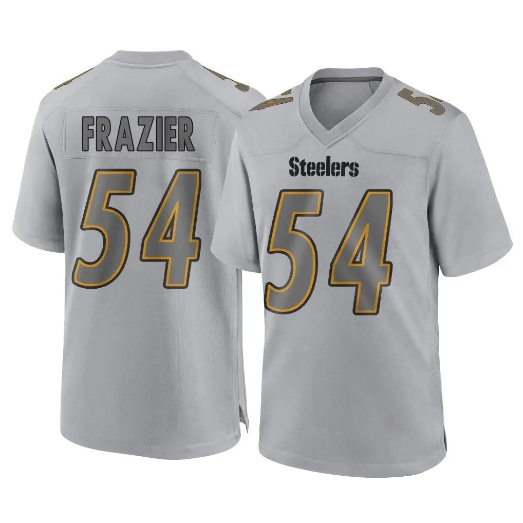 Rebec P.Steelers #54 Zach Frazier Player Gray Atmosphere Fashion Home Game Stitched Jerseys