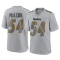 Rebec P.Steelers #54 Zach Frazier Player Gray Atmosphere Fashion Home Game Stitched Jerseys