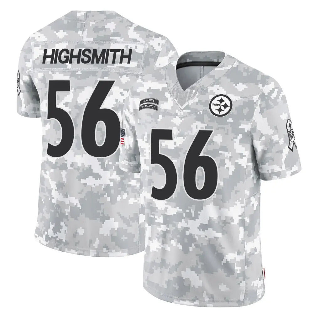 Rebec P.Steelers #56 Alex Highsmith Player Arctic Camo Limited Salute To Service Home Game Stitched Jerseys