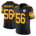 Rebec P.Steelers #56 Alex Highsmith Player Black Limited Color Rush Home Game Stitched Jerseys