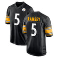 Rebec P.Steelers #5 Jalen Ramsey Player Black Home Game Stitched Jerseys