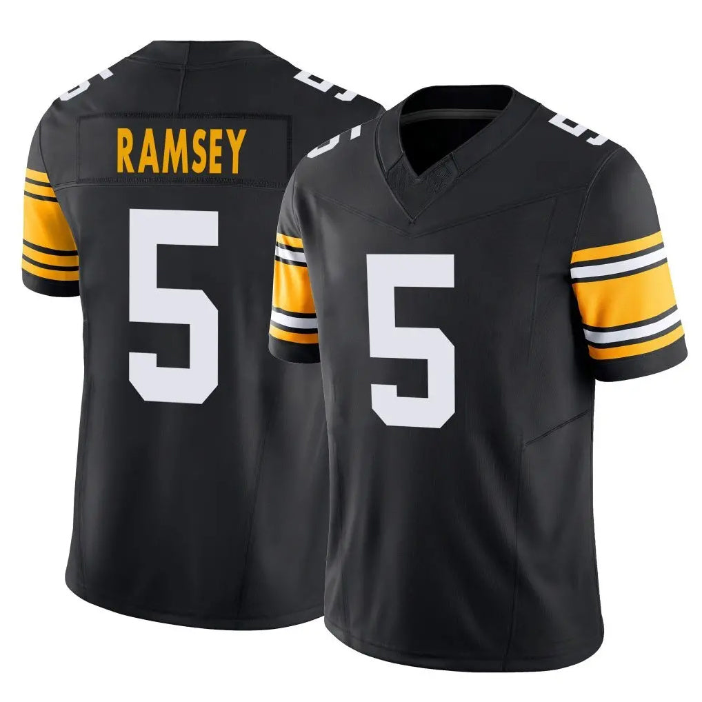 Rebec P.Steelers #5 Jalen Ramsey Player Black Limited Alternate Vapor F.U.S.E. Home Game Stitched Jerseys