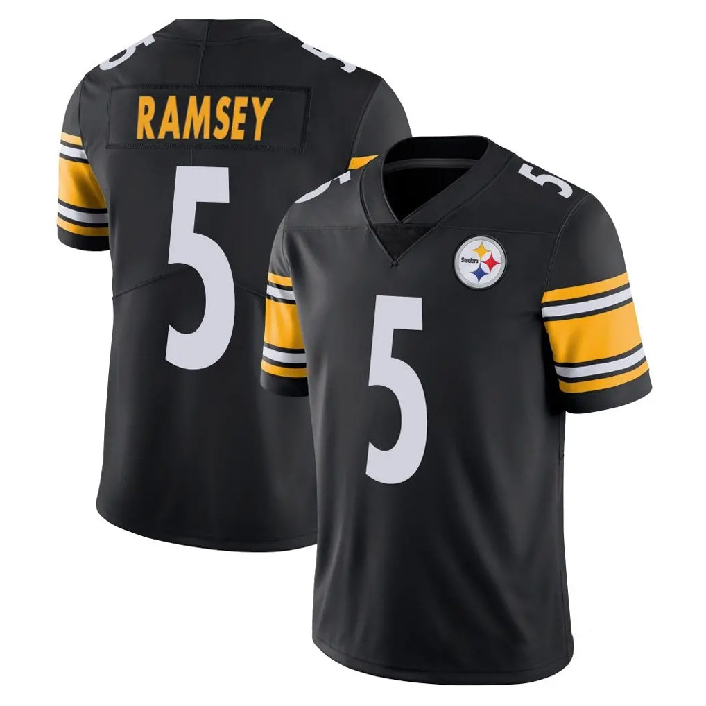 Rebec P.Steelers #5 Jalen Ramsey Player Black Limited Vapor Untouchable Home Game Stitched Jerseys