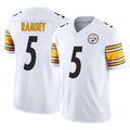 Rebec P.Steelers #5 Jalen Ramsey Player White Limited Vapor F.U.S.E. Home Game Stitched Jerseys