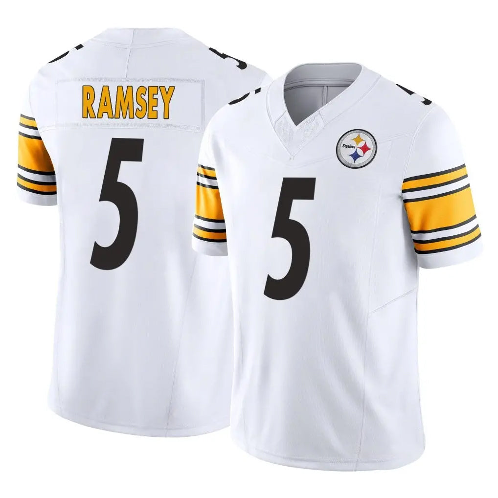 Rebec P.Steelers #5 Jalen Ramsey Player White Limited Vapor F.U.S.E. Home Game Stitched Jerseys