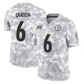 Rebec P.Steelers #6 Patrick Queen Player Arctic Camo Limited Salute To Service Home Game Stitched Jerseys