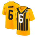 Rebec P.Steelers #6 Patrick Queen Player Gold Limited 1933 Throwback Home Game Stitched Jerseys