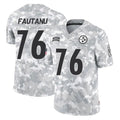 Rebec P.Steelers #76 Troy Fautanu Player Arctic Camo Limited Salute To Service Home Game Stitched Jerseys
