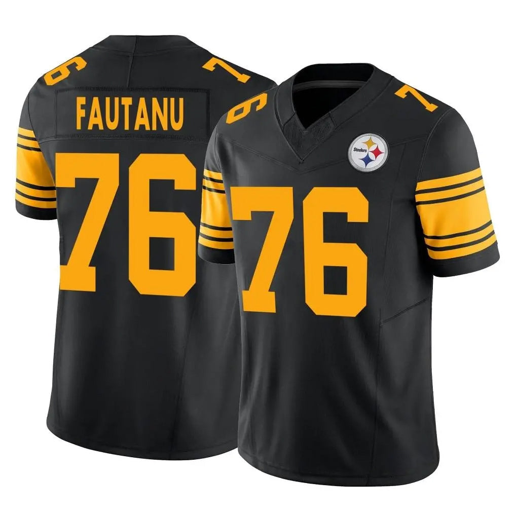 Rebec P.Steelers #76 Troy Fautanu Player Black Limited 2nd Alternate Vapor F.U.S.E. Home Game Stitched Jerseys