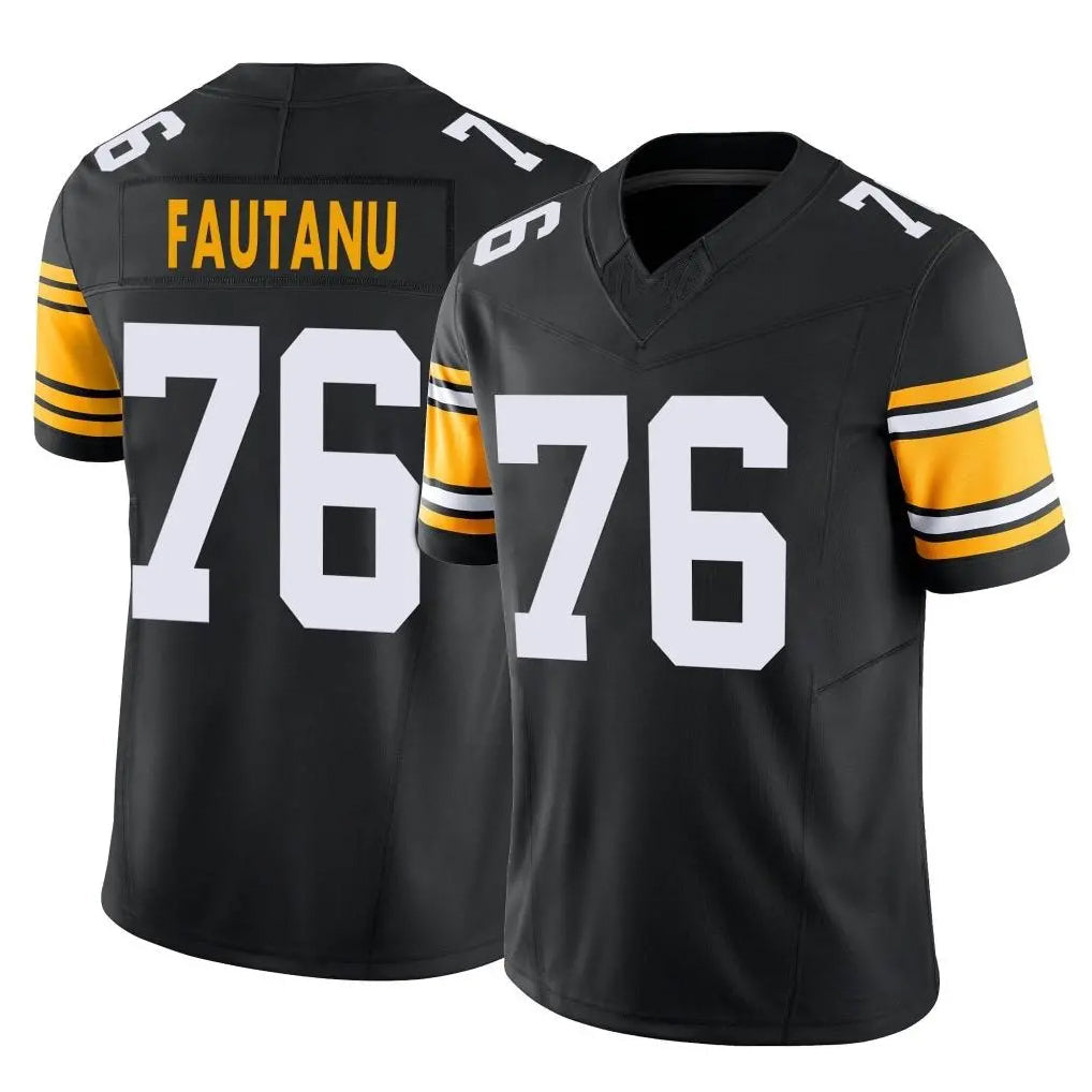 Rebec P.Steelers #76 Troy Fautanu Player Black Limited Alternate Vapor F.U.S.E. Home Game Stitched Jerseys
