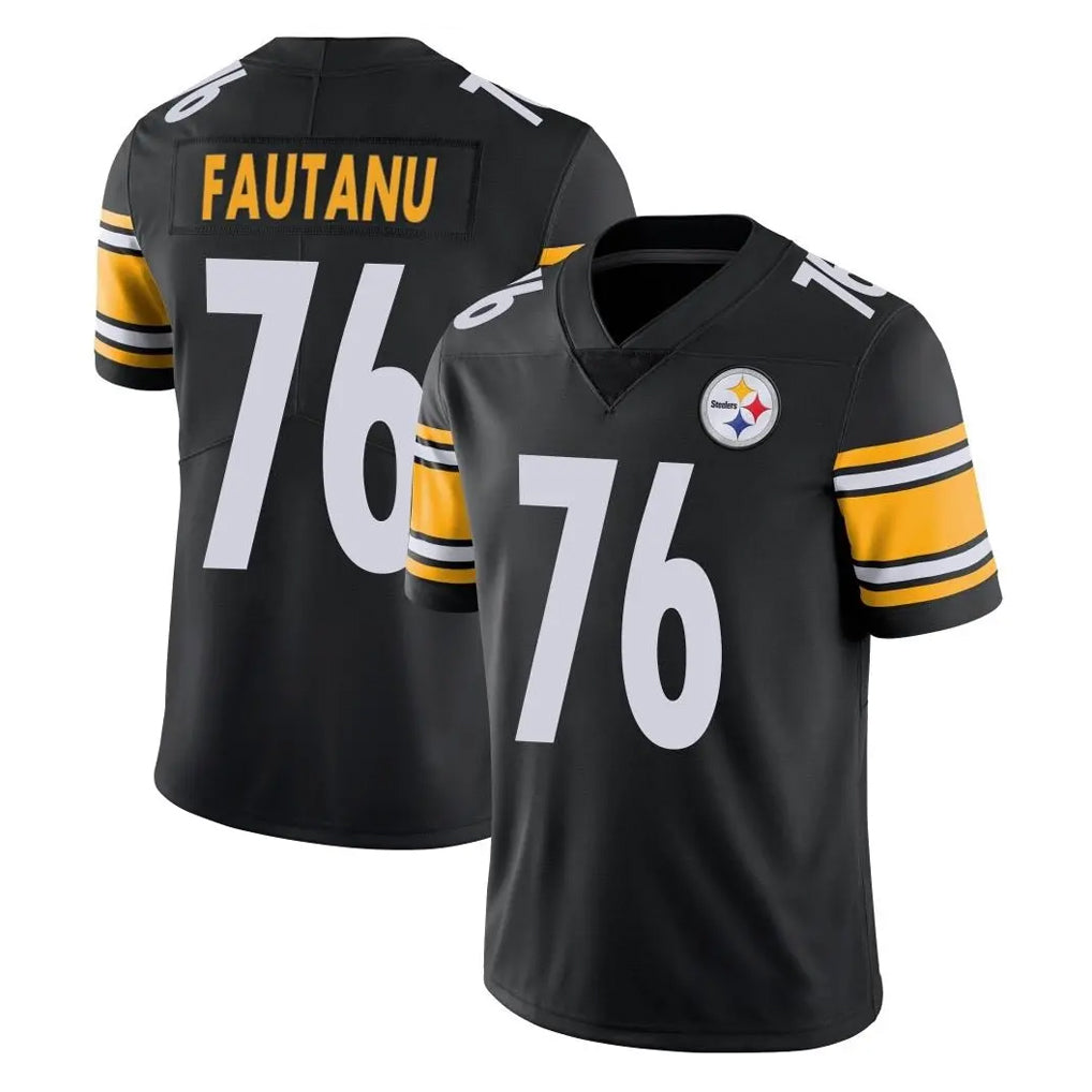 Rebec P.Steelers #76 Troy Fautanu Player Black Limited Vapor Untouchable Home Game Stitched Jerseys