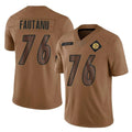 Rebec P.Steelers #76 Troy Fautanu Player Brown Limited Salute To Service Home Game Stitched Jerseys