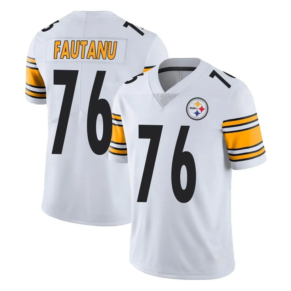 Rebec P.Steelers #76 Troy Fautanu Player White Limited Vapor Untouchable Home Game Stitched Jerseys