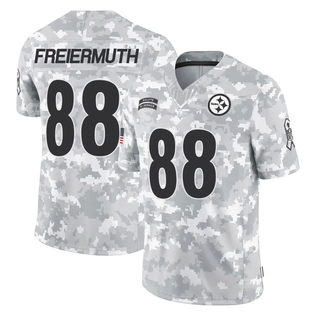 Rebec P.Steelers #88 Pat Freiermuth Player Arctic Camo Limited Salute To Service Home Game Stitched Jerseys