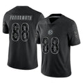 Rebec P.Steelers #88 Pat Freiermuth Player Black Reflective Limited Home Game Stitched Jerseys