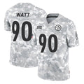 Rebec P.Steelers #90 T.J. Watt Player Arctic Camo Limited Salute To Service Home Game Stitched Jerseys