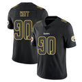 Rebec P.Steelers #90 T.J. Watt Player Black Impact Limited Home Game Stitched Jerseys