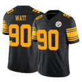 Rebec P.Steelers #90 T.J. Watt Player Black Limited 2nd Alternate Vapor F.U.S.E. Home Game Stitched Jerseys