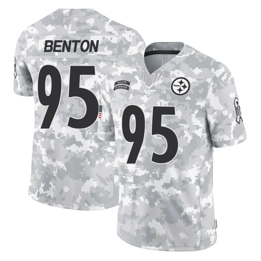 Rebec P.Steelers #95 Keeanu Benton Player Arctic Camo Limited Salute To Service Home Game Stitched Jerseys