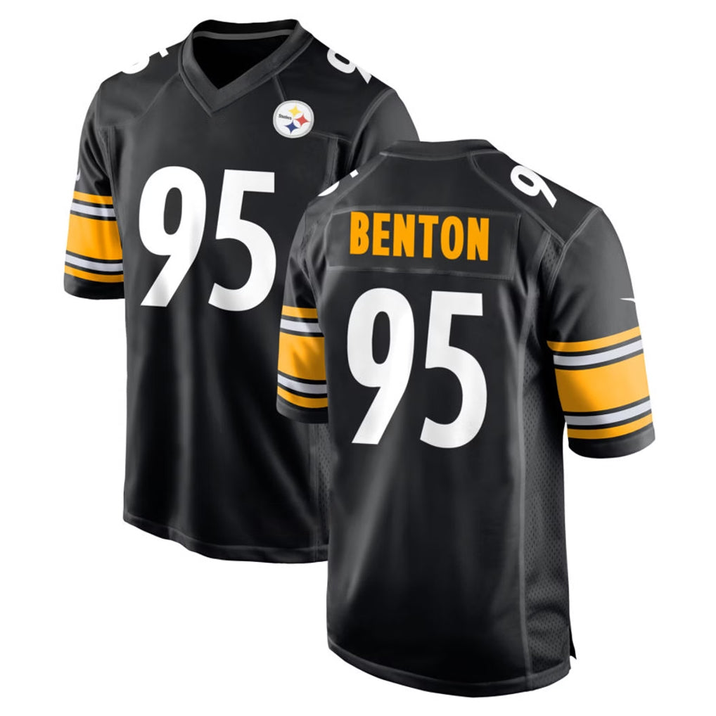 Rebec P.Steelers #95 Keeanu Benton Player Black Home Game Stitched Jerseys