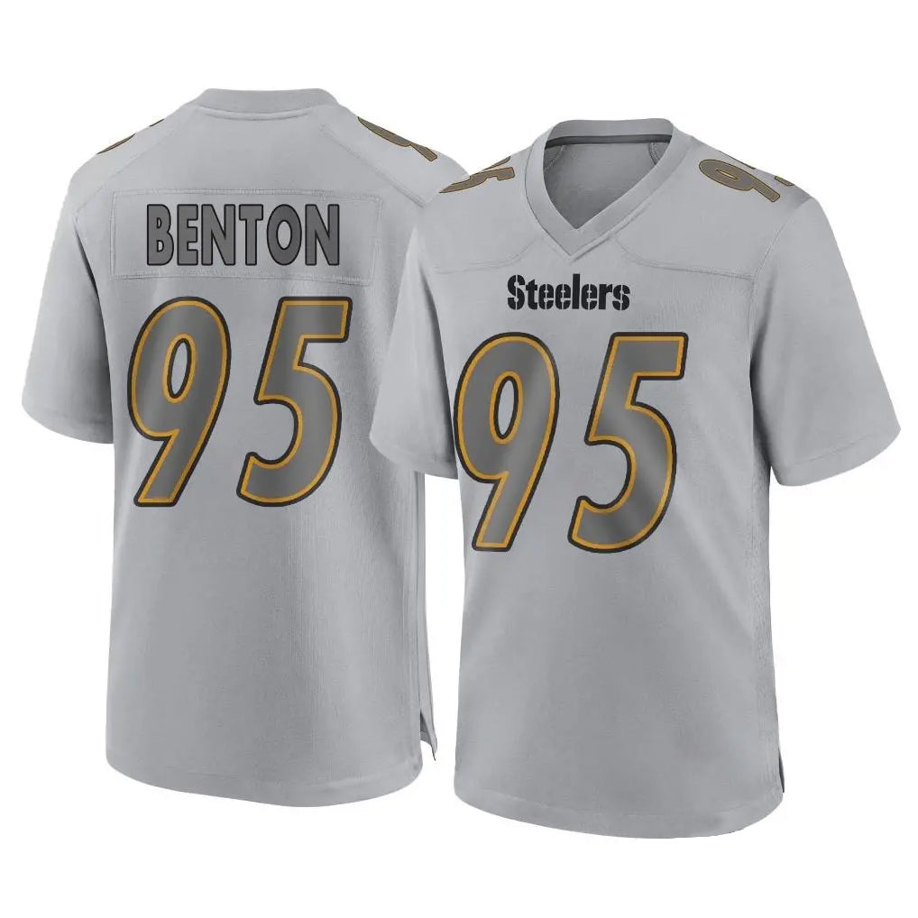 Rebec P.Steelers #95 Keeanu Benton Player Gray Atmosphere Fashion Home Game Stitched Jerseys