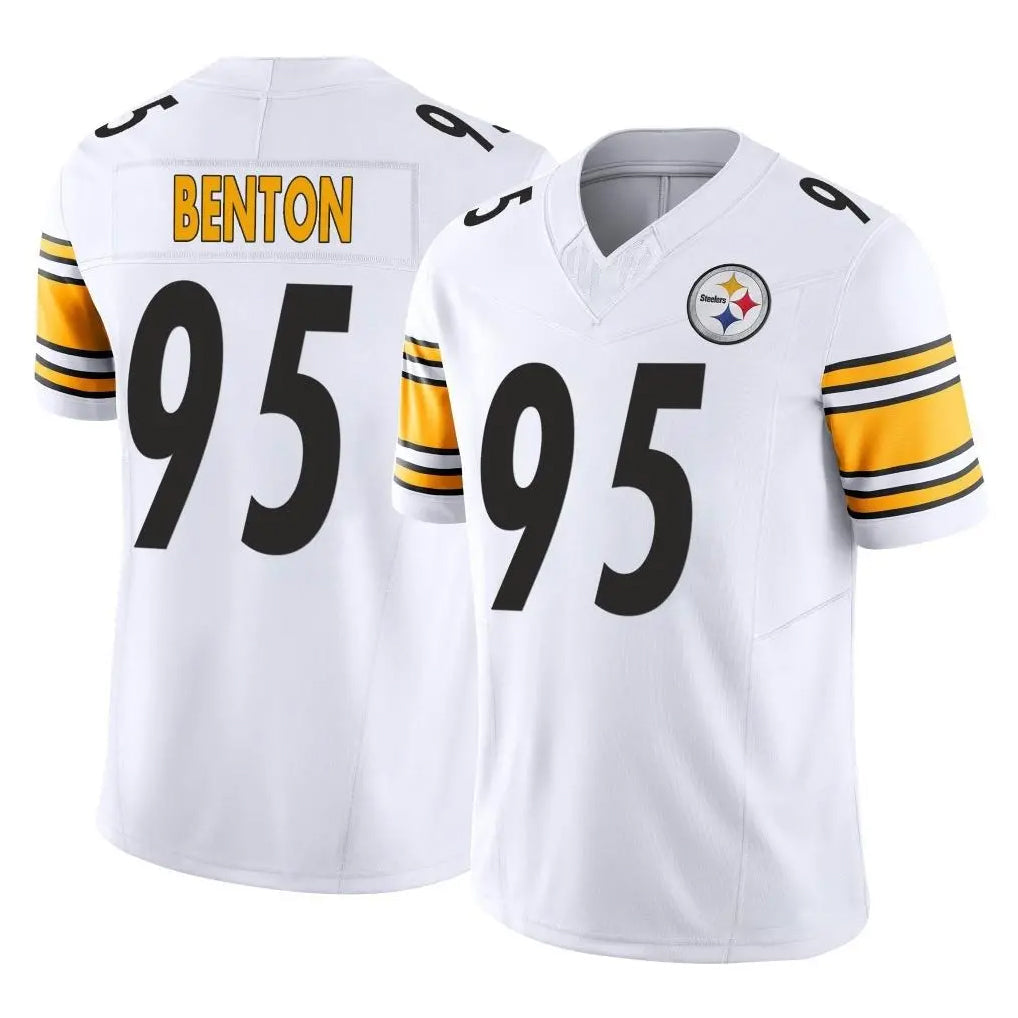 Rebec P.Steelers #95 Keeanu Benton Player White Limited Vapor F.U.S.E. Home Game Stitched Jerseys