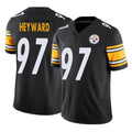 Rebec P.Steelers #97 Cameron Heyward Player Black Limited Vapor F.U.S.E. Home Game Stitched Jerseys