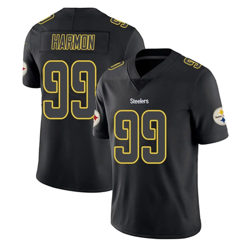 Rebec P.Steelers #99 Derrick Harmon Player Black Impact Limited Home Game Stitched Jerseys