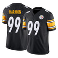 Rebec P.Steelers #99 Derrick Harmon Player Black Limited Vapor F.U.S.E. Home Game Stitched Jerseys