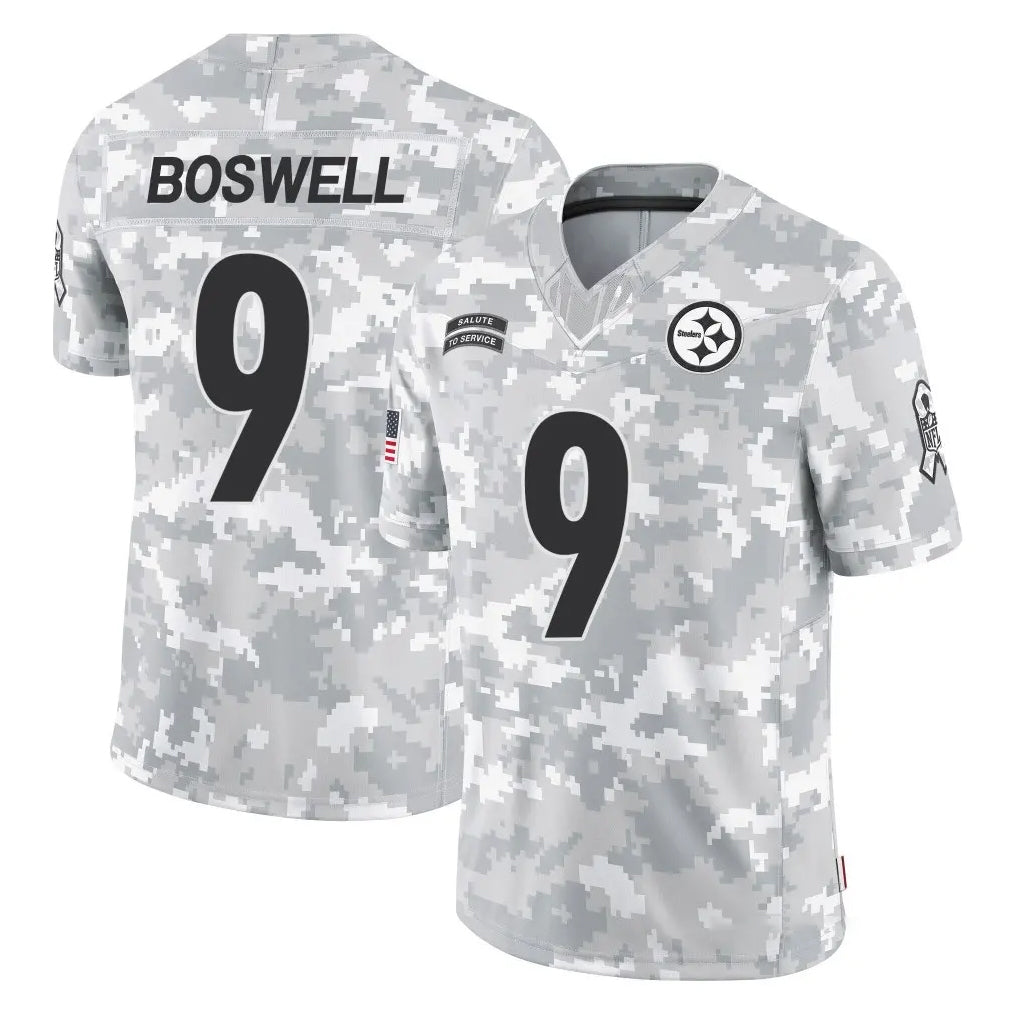 Rebec P.Steelers #9 Chris Boswell Player Arctic Camo Limited Salute To Service Home Game Stitched Jerseys