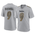 Rebec P.Steelers #9 Chris Boswell Player Gray Atmosphere Fashion Home Game Stitched Jerseys