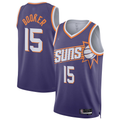 Rebec P.Suns #15 Devin Booker Purple Swingman Player Jerseys - Icon Edition