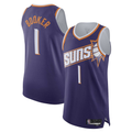 Rebec P.Suns #1 Devin Booker Purple Authentic Jerseys - Icon Edition