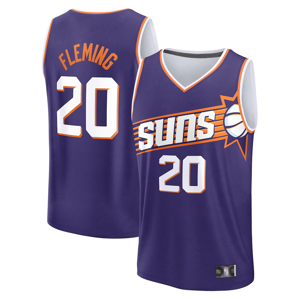 Rebec P.Sunss #20 Rasheer Fleming Fanatics Purple Fast Break Replica Jerseys - Icon Edition