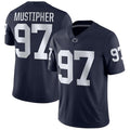 Rebec P.State Nittany Lions #97 PJ Mustipher NIL Replica Football Jersey Navy Stitched American College Jerseys