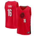 Rebec PT.Blazers #16 Yang Hansen Fanatics Red Fast Break Replica Jerseys - Statement Edition