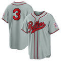 P.Phillies #3 Bryce Harper Gray Rebec 2026 Field of Dreams Stadium Baseball Stitched Jerseys
