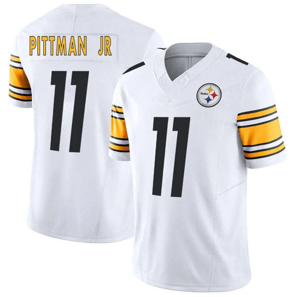 Rebec P.Steelers #11 Michael Pittman Jr. White F.U.S.E. Vapor Limited Football Stitched Jersey