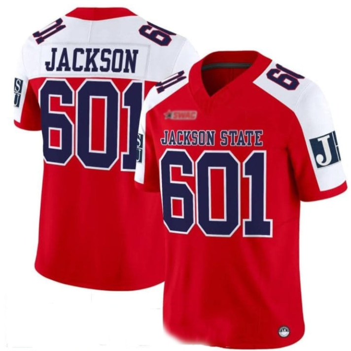 Rebec J.State Tigers #601 Jackson Red 2025 Vapor Limited Jersey - All Stitched American College Jerseys