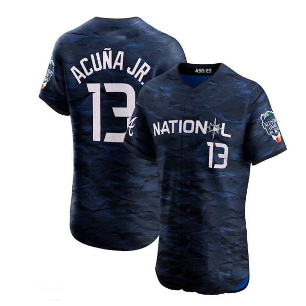Rebec A.Braves #13 Ronald Acuna Jr. National League 2023 All-Star Game Vapor Premier Elite Player Jersey - Royal Personalized Jerseys