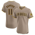 Rebec S.Diego Padres #11 Yu Darvish Player Khaki Home Limited Elite Stitched Jerseys