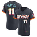 Rebec S.Diego Padres #11 Yu Darvish Player Obsidian 2026 City Connect Home Elite T-shirt Stitched Jerseys