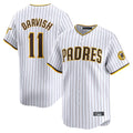 Rebec S.Diego Padres #11 Yu Darvish Player White Home Limited Stitched Jerseys