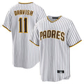 Rebec S.Diego Padres #11 Yu Darvish Player White Home Replica Game Stitched Jerseys