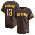 Rebec S.Diego Padres #13 Manny Machado Player Brown Home Limited Stitched Jerseys