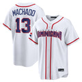 Rebec S.Diego Padres #13 Manny Machado Player White 2026 World Classic Home Limited Stitched Jerseys