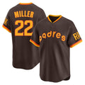 Rebec S.Diego Padres #22 Mason Miller Player Brown Home Cooperstown Collection Replica Game Stitched Jerseys