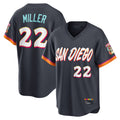 Rebec S.Diego Padres #22 Mason Miller Player Obsidian 2026 City Connect Home Limited T-shirt Stitched Jerseys